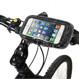 Bike Mount & Waterproof / Sand-proof / Snow-proof / Dirt-proof Tough Touch Case for iPhone 5/5S/5C/SE iPod Touch 5 - Black - 1