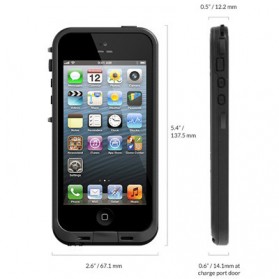 Casing Waterproof Ultra-slim untuk iPhone 5/5S/SE - Black - 2