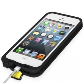 Casing Waterproof Ultra-slim untuk iPhone 5/5S/SE - Black - 4