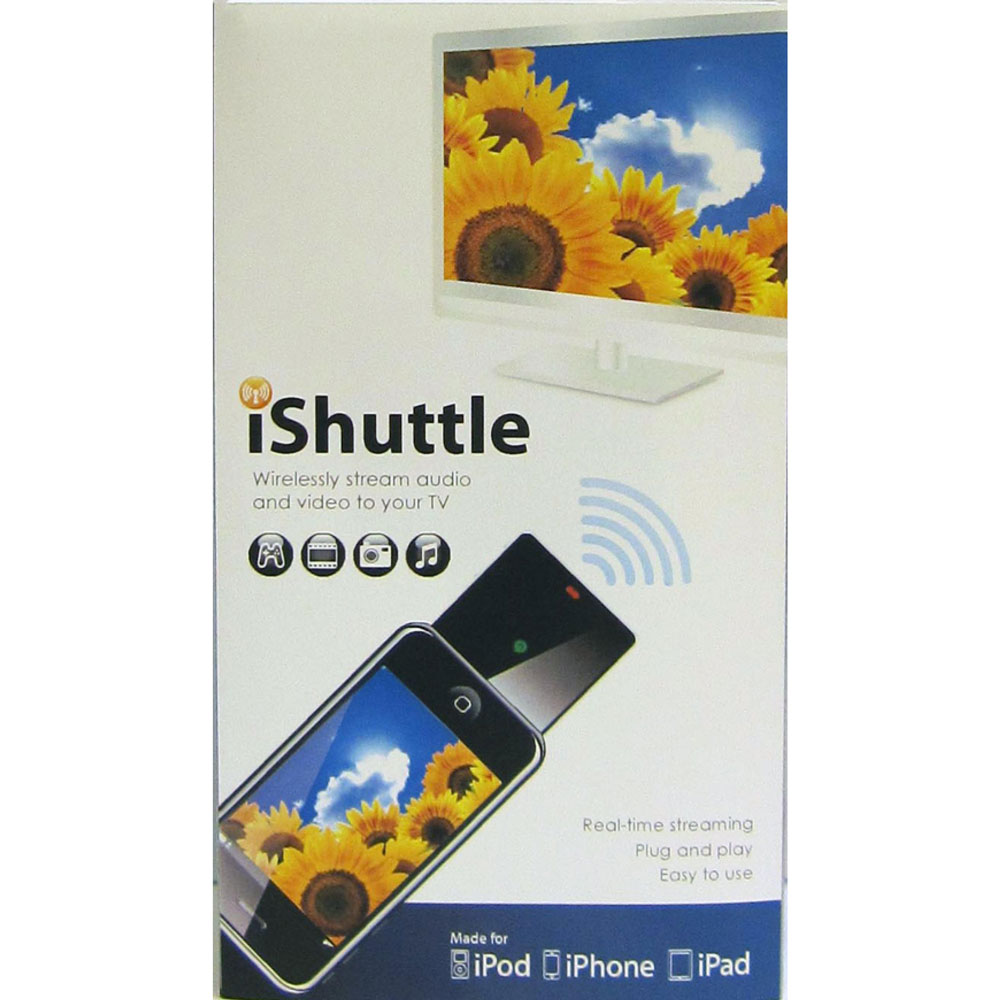 IPad iPhone iPod Wireless stream audio and video to your 