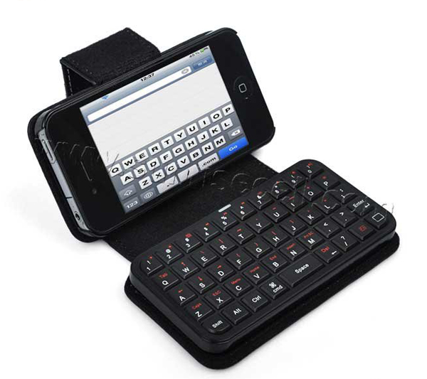 Mini Bluetooth Keyboard Case for Iphone 4 & 4S 