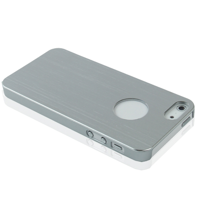 Brushed Metal Aluminum Chrome Hard Plastic Protective Case