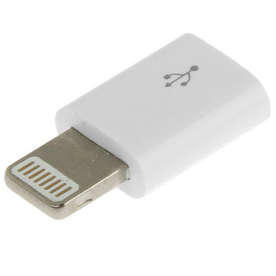 Micro USB Female to Lightning 8 Pin Adapter for iPhone