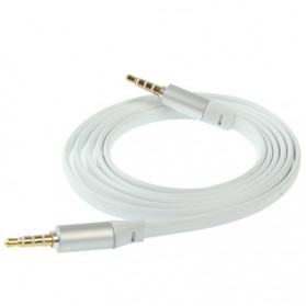 Kabel AUX 3.5mm HiFi Noodle Design 1m - White - 4