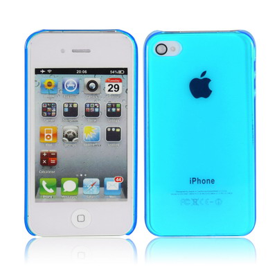 Crystal Case for iPhone 4 - Baby Blue - JakartaNotebook.com