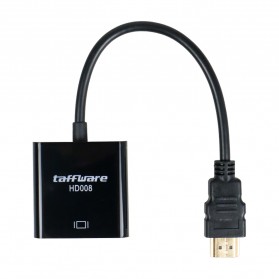 Taffware Kabel Adapter HDMI ke VGA Female - HD008 - Black - 1