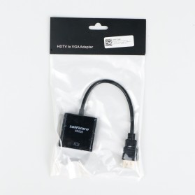 Taffware Kabel Adapter HDMI ke VGA Female - HD008 - Black - 5