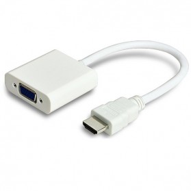 Taffware Kabel Adapter HDMI ke VGA Female - HD008 - White - 1