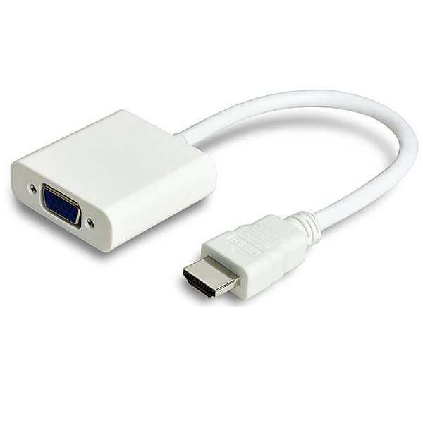 Kabel Adapter HDMI ke VGA Female - HD008 - White 