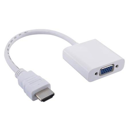 Kabel Adapter HDMI ke VGA Female - HD008 - White