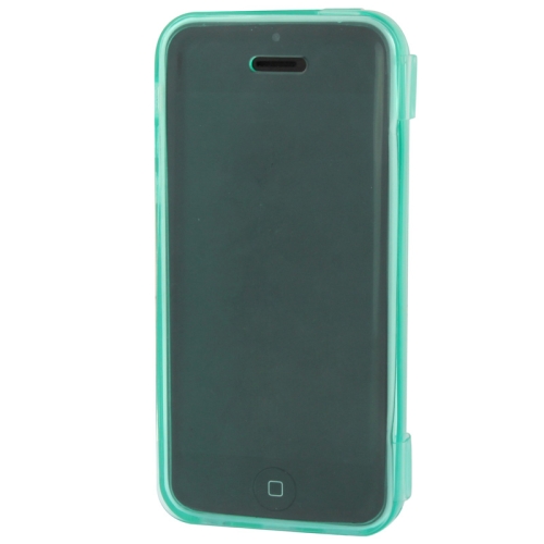 Touch Screen Translucent Horizontal Flip TPU Case with 