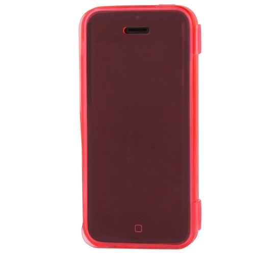 Touch Screen Translucent Horizontal Flip TPU Case with 