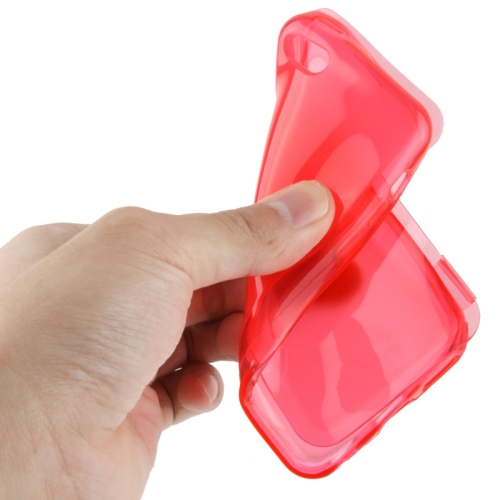 Touch Screen Translucent Horizontal Flip TPU Case with 