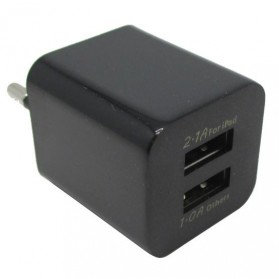 USB Charger 2 Port EU Plug - JBL1309 - Black - 3