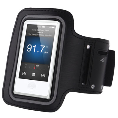 Sports Armband Case for iPod Nano 7 - 0520 - Black - JakartaNotebook.com
