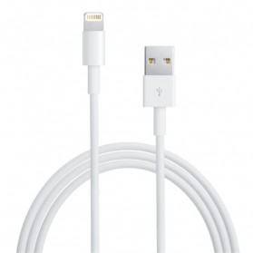 Apple Lightning Super Quality Multiple Strands TPE  Material to USB Cable iOS 10 Compatible 1m - White - 4