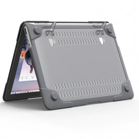 Lilybear Protective Cover Case Stand Cooling for Macbook Air 13 Inch A1932 A2179 A2337 - LBB015 - Gray - 4