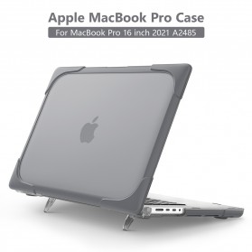 Shockproof Armor Case with Stand for Macbook Pro 16 Inch 2021 A2485 - Gray