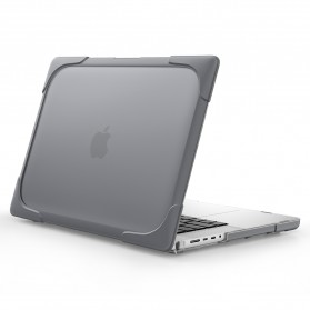 Shockproof Armor Case with Stand for Macbook Pro 16 Inch 2021 A2485 - Gray - 4