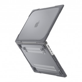 Shockproof Armor Case with Stand for Macbook Pro 16 Inch 2021 A2485 - Gray - 7