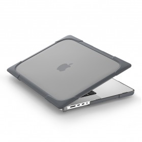 Shockproof Armor Case with Stand for Macbook Pro 16 Inch 2021 A2485 - Gray - 8
