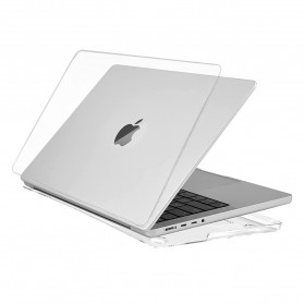 PFHEU Crystal Case for Macbook Pro 14 Inch A2442 - Transparent - 1