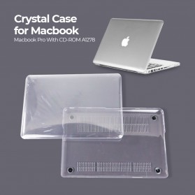 SZEGYCHX Crystal Case for Macbook Pro 13.3 Inch A1278 with CD-ROM - Transparent - 1
