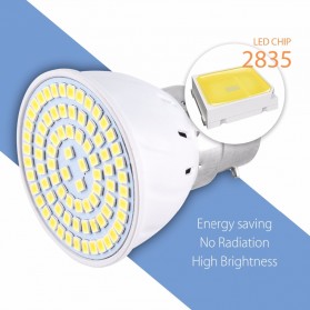 WENNI Lampu Bohlam LED Spotlight Bulb 80 LEDs 9W 220V GU10 - White - 8