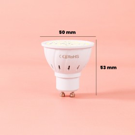 WENNI Lampu Bohlam LED Spotlight Bulb 80 LEDs 9W 220V GU10 - White - 9