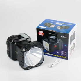 TaffLED Senter LED Flashlight Super Bright USB Rechargeable XHP70 & 55 SMD LED - W845 - Black - 12
