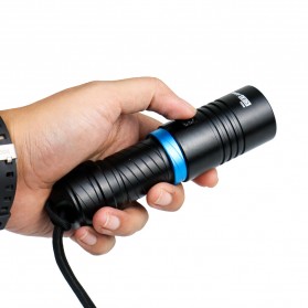 TaffLED Senter LED Diving Flashlight Waterproof L2 3800 Lumens - TR298 - Black - 8