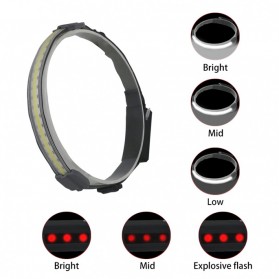 UltraFire Headlamp Senter LED Kepala Rechargeable COB - UF-1 - Silver - 2