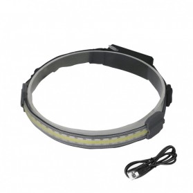UltraFire Headlamp Senter LED Kepala Rechargeable COB - UF-1 - Silver - 5
