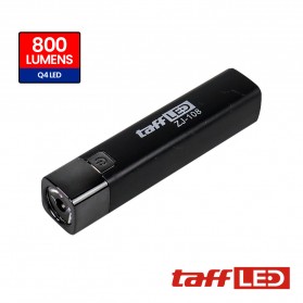 TaffLED Senter LED Mini Flashlight Bright USB Rechargerable 5W - ZJ-108 - Black
