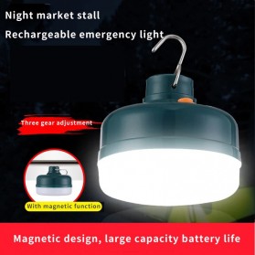Clapsell Lampu Bohlam Gantung LED Lamp Hanging Night Light Rechargeable 50W - V51 - Green