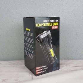 WLZH Senter LED Portable Flashlight USB Rechargeable T6+COB 1000 Lumens - SL02 - Black - 10
