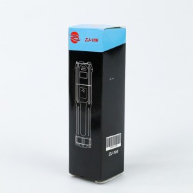TaffLED Senter LED Mini Rechargable Telescopic Zoom XPE - 622A - Black - 10