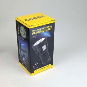 Zhiyu Senter LED Flashlight Waterproof USB Rechargeable XPE+COB - S11 - Black - 6