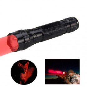 WANFIRE Senter LED Tactical Hunting Airsoft Red Light - Q5 - Black