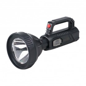 TaffLED Pocketman Senter LED Flashlight Waterproof USB Rechargeable Cree XPE - LH-A08 - Black