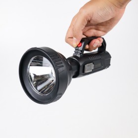 TaffLED Pocketman Senter LED Flashlight Waterproof USB Rechargeable Cree XPE - LH-A08 - Black - 7