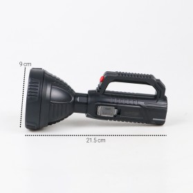 TaffLED Pocketman Senter LED Flashlight Waterproof USB Rechargeable Cree XPE - LH-A08 - Black - 9