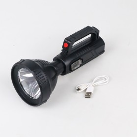 TaffLED Pocketman Senter LED Flashlight Waterproof USB Rechargeable Cree XPE - LH-A08 - Black - 10