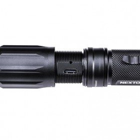 NexTorch Senter LED Flashlight Rechargeable OSRAM P9 1400 Lumens - E51 V2.0 - Black - 5
