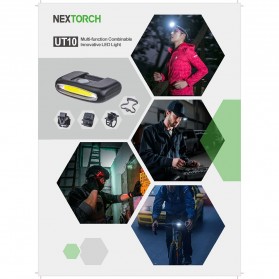 NexTorch UT10 Headlamp Senter Kepala LED Rechargeable Multifunction 170lm - Black - 5