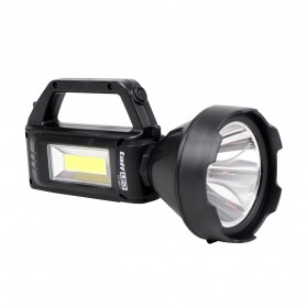 TaffLED Senter Portable Flashlight Rechargeable LED+COB 1200mAh 300W - YD-899-7 - Black
