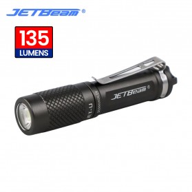 JETBeam Senter LED Tiny Flashlight CREE XP-G2 135 Lumens - JET-U - Black