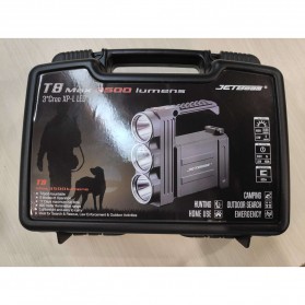JETBeam T8 Senter LED Flashlight Tactical CREE XP-L 3500 Lumens - Black - 11