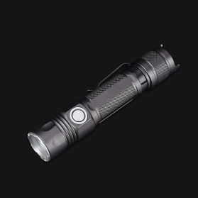 JETBeam 2MS Guardian Flashlight Senter Tactical LED XHP35 2000 Lumens - Black