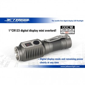 JETBeam DDC10 Senter LED CREE G2 285 Lumens - Black